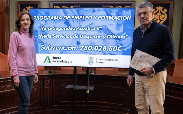 Nerja ofrece formación remunerada a personas desempleadas con 780.028,50 euros de la Junta de Andalucía