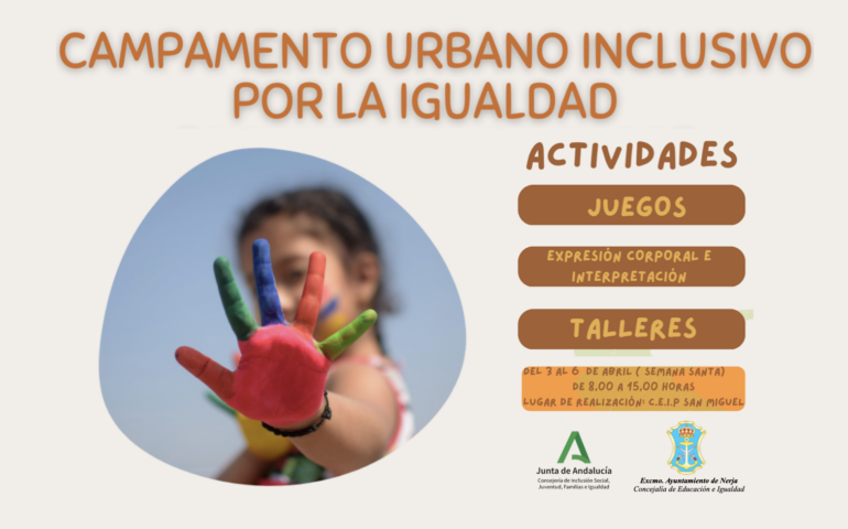 El campamento urbano inclusivo por la igualdad organizado por el Ayuntamiento de Nerja