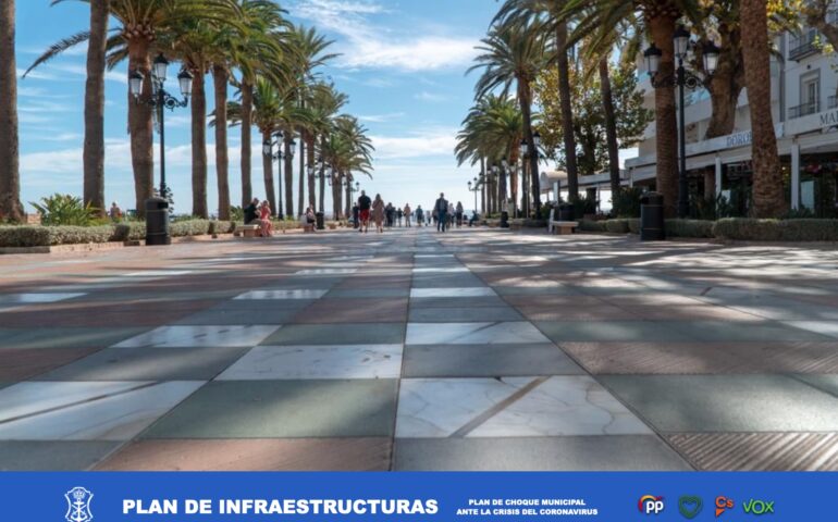 La Junta de Andalucía apuesta por el embellecimiento del Balcón de Europa con una nueva subvención para el Plan de Infraestructuras.