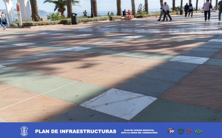 Después de Semana Santa, comenzarán las obras de sustitución de la solería del Balcón de Europa